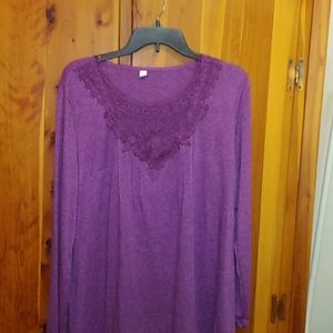 Purple Top size Large